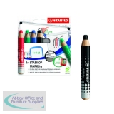 Stabilo Markdry Whiteboard Pencils x4 Assorted FOC x5 Black