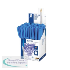 Staedtler Stick 430 Ballpoint Pens in CDU Blue (Pack of 50) 430 M-3CP5