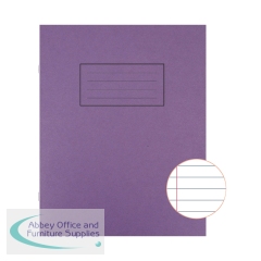 Silvine Exercise Book Ruled 229x178mm Purple (Pack of 10) EX100