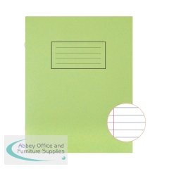 Silvine Exercise Book Ruled 229x178mm Green (Pack of 10) EX102