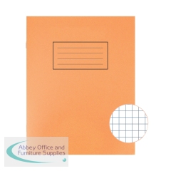 Silvine Exercise Book 5mm Squares 229x178mm Orange (Pack of 10) EX105