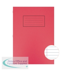 Silvine Exercise Book A4 Ruled with Margin Red (10 Pack) EX107