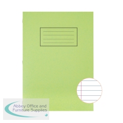 Silvine Exercise Book A4 Ruled with Margin Green (10 Pack) EX110