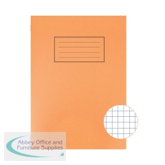 Silvine Exercise Book 5mm Squares A4 Orange (Pack of 10) EX113