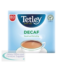 Tetley Decaffeinated Tea Bag (80 Pack) 5012X