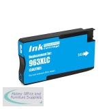 Compatible HP 3JA27AE 963XL Cyan Ink Tank Cartridge 1600 Page Yield