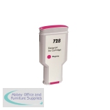 Compatible HP F9K16A 728 Magenta Ink Tank Cartridge 300ml Page Yield