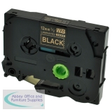 Compatible Brother TZE334 Gold on Black Label Tape 12mm/8m *7-10 day lead*