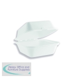 Vegware Bagasse Takeaway Boxes 6 inch White (Pack of 500) B003