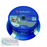 Verbatim Blu-ray BD-R 25 GB 6x Printable Spindle (25 Pack) 43811