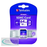 Verbatim Premium SDXC Class 10 UHS-I U1 64GB Memory Card 44024