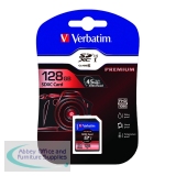 Verbatim Premium SDXC Memory Card Class 10 UHS-I U1 128GB 44025