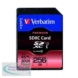 Verbatim Premium SDXC Memory Card Class 10 UHS-I U1 256GB 44026