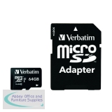 Verbatim Pro Micro SDXC Memory Card Class 10 UHS-I U3 64GB 47042