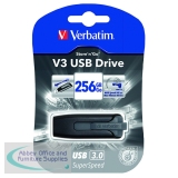 Verbatim Store n Go V3 USB 3.0 Flash Drive 256GB Black 49168