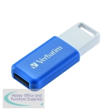 Verbatim Databar USB Drive USB 2.0 64GB Blue 49455