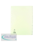 A4 White A-Z Polypropylene Index WX01351