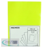 Yellow Cut Flush Folders (Pack of 100) WX01487
