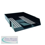 Black Plastic Letter Tray (Pack of 12) WX10050