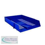 Blue Plastic Letter Tray (Pack of 12) WX10052