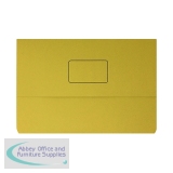 Document Wallet 220gsm Foolscap Yellow (Pack of 50) 45919EAST