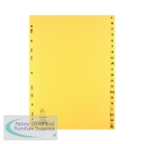 Buff A4 20-Part A-Z Index For A4 Ring Binders or Lever Arch Files WX26011