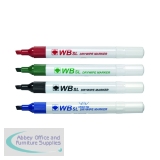 Assorted Whiteboard Markers Chisel Tip (Pack of 4) WX26038