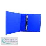 4 D-Ring Presentation Binder Blue 75mm Spine 50mm Capacity (Pack of 10) WX47662
