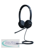 Yealink UH37 Wired Binaural On-ear Headset MS Teams Noise Isolating USB Black 1308100